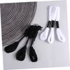 TEHAUX 100Rolls DIY Embroidery Threads Black White Sewing Thread for