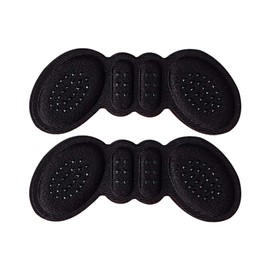 Insertos de cojín de gel para talón – almohadillas para orejas de tacón alto – Inserto de agarre para talón (6 mm de grosor, negro)