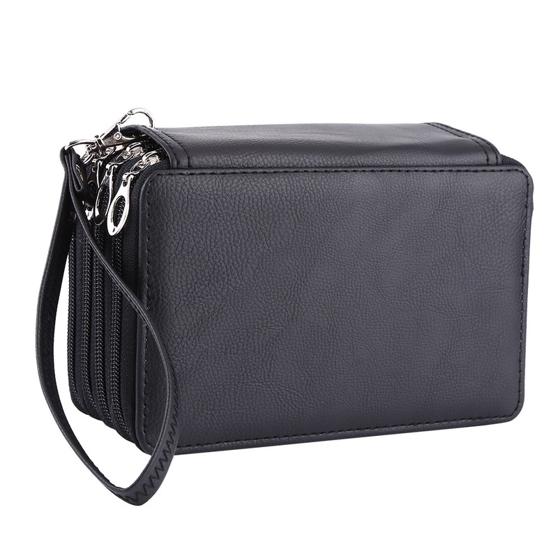 72 Slots PU Leather Large Capacity Pencils Bag School Supplies