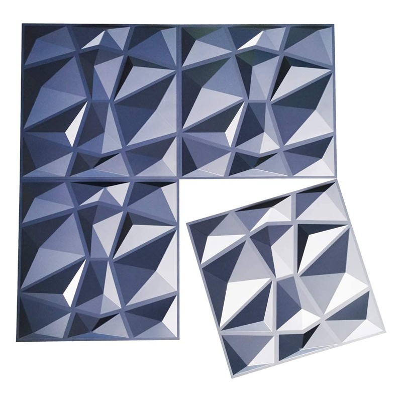 Art3d 19.7in x 19.7in (Pack Of 12) Wall Panel Diamond,