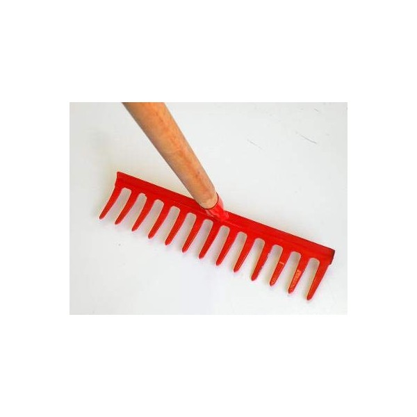 Steel 13-Tine Bow Rake with 48 inches Hardwood Handle, 14"