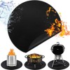 Fire Bowl Mat, Fireproof Mat, Black, 50 cm, Reusable, Fireproof,
