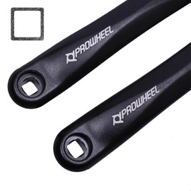 Prowheel E-bike Crank Arm Available in Square Bore, 140MM/152MM/160MM/165MM/170MM/175MM Bicycle Crank Arm for Electric Bicycle, Mid-Motor, Torque, MTB, Folding Bike