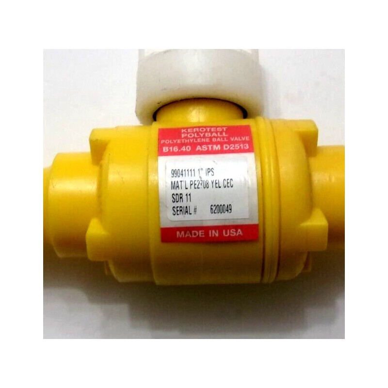 Kerotest 99041111 IPS Polyball, Polyethylene Ball Valve 1",