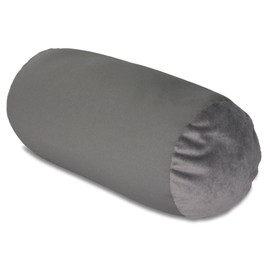 Deluxe Comfort Mooshi Squish Mini Microbead Jelly Bean Bed Pillow (12" x 7") – Airy Squishy Soft Microbeads –Eight Wild Fun Colors to Choose From – Cuddly and Fun Dormroom Accessory – Bed Pillow, Grey