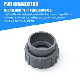 Fit for Raypack 006723F Connector Heater Flange 2-Inch Pvc and Nut 2/Set
