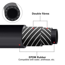 EVIL ENERGY 3/4" Heater Hose Straight 100PSI SAE 20R3 10FT Black