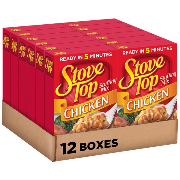 Stove Top Chicken Stuffing Mix (6 oz Boxes, Pack of 12)