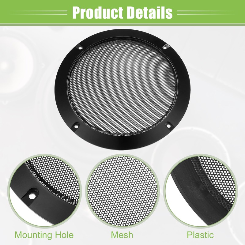 X AUTOHAUX 6.5" Car Speaker Grills Cover Mesh with Screws
