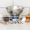Escali Rondo Contemporary Kitchen Bowl Scale 2-Quart, Dishwasher Safe Bowl,