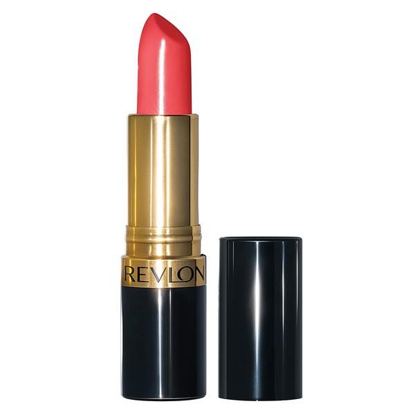 Revlon Super Lustrous Lipstick, High Impact Lipcolor with Moisturizing Creamy Formula, Infused with Vitamin E and Avocado Oil in Red / Coral, Fearless (774)