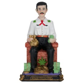 Cannan Jesus Malverde 10" Icono Espiritual que se Originó en Sinaloa Malverde Resin Figure