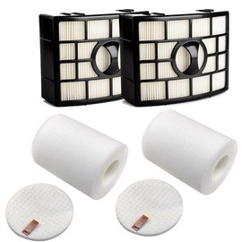 Eztronics Corp®HEPA Filters Replacements for Shark Rotator Powered Lift-Away XL Capacity NV755, 2 Packs Foam & Felt Filter Kit for Shark NV755, UV795 Rotator Lift-Away Vacuum Cleaner