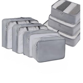 Organizadores para Maletas, 7 Set Cubos Organizadores de Embalaje de Viaje, Bolsas de Almacenaje de Equipaje, Bolsas Organizadoras de Ropa de Equipaje