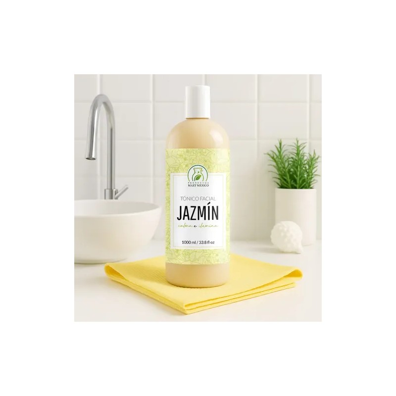 Tónico jazmín 1 L, aroma relajante e hidratación continua para