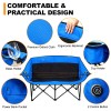 Ustovian Outdoor Winter Folding Camping Chair Portable Heated Double-seater Folding