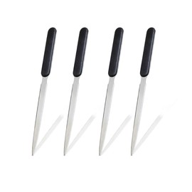 4 Pcs Letter Opener, Stainless Steel Letter Opener Knife, Stainless Steel Hand Envelope Slitter, Stainless Steel Envelope Openers, Lightweight Mail Slitters Letter Knives, Office Letter Opener