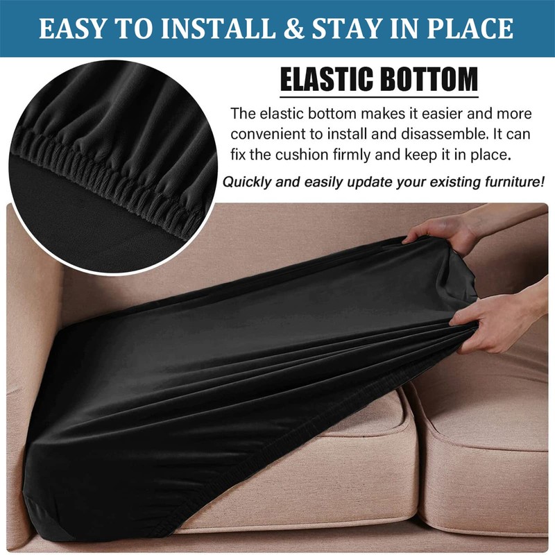 Sofa Cushion Covers, Sofa Cushion Covers Stretchy Velvet Replacement Pillow