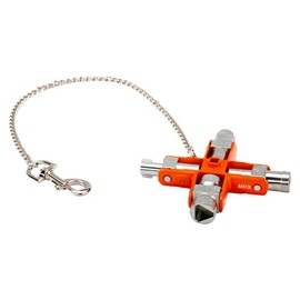 Bahco BHMK9 Switch Cabinet Fitting 9-Way Master Key, Multi-Colour