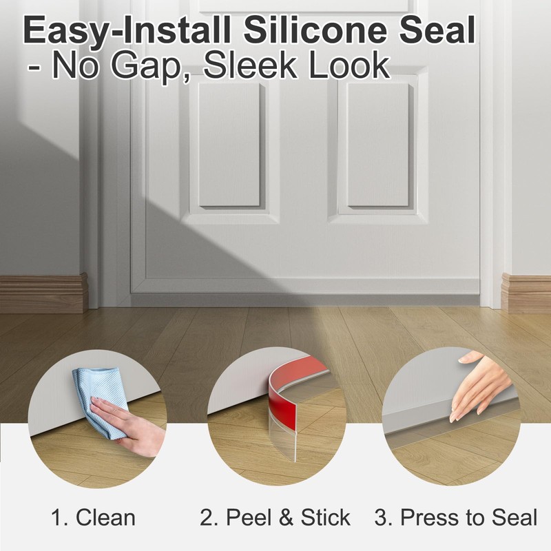 Elvone Heavy-Duty 20 ft x 2 in Weather Stripping, Door