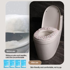 Toilet Seat Covers, Zuzer Toilet Seat Cushion, Universal Zip, Washable Toilet Seat Cover Pads, Toilet Seat Cover, Waterproof Antibacterial Home Toilet Seat Cushion (D)