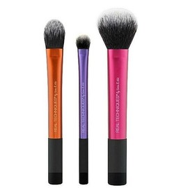 REAL TECHNIQUES by Sam & Nic Travel Essentials 2.0 Makeup Brush Set, 3PC