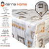 Karina Home Orange on Grey Wood Effect Love Hearts Wipe