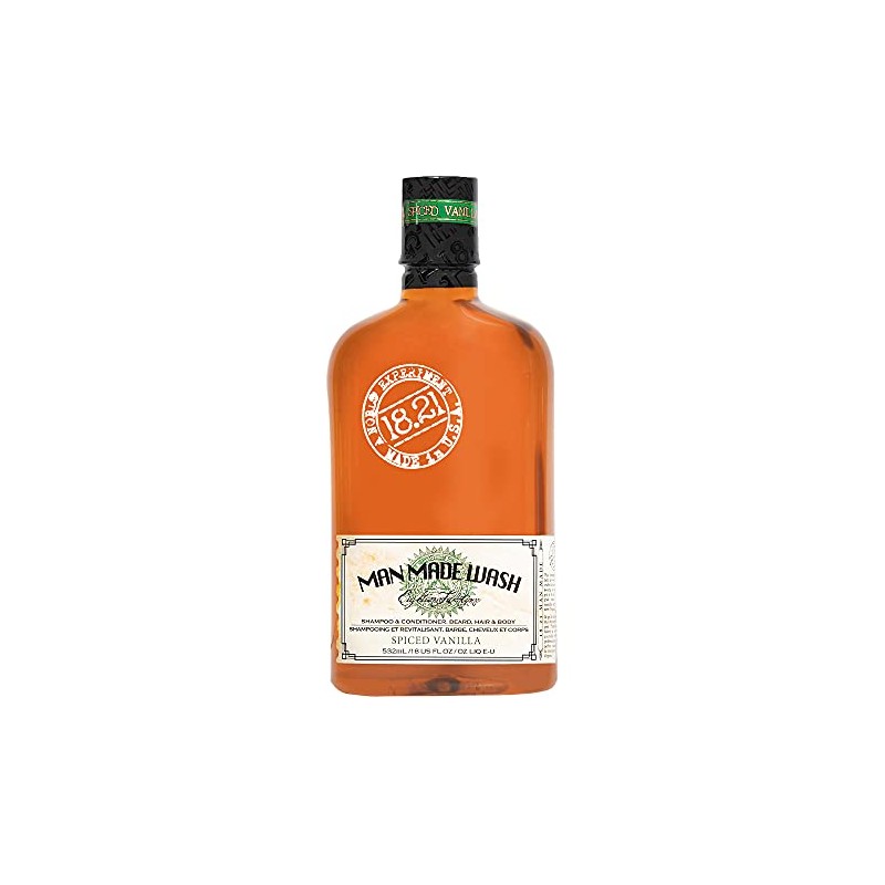 18.21 Man Made Wash, Spiced Vanilla, 18 Oz.