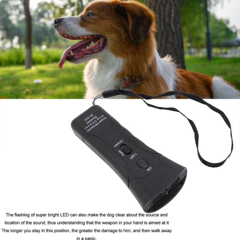 Handheld Ultrasound Anti Dog Bark Device 15-20KHZ Dual Horn Anti