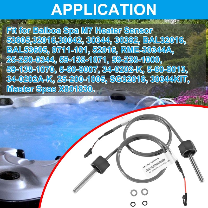 Hot Tub Sensor Kit Fit for Balboa Spa Heater M7