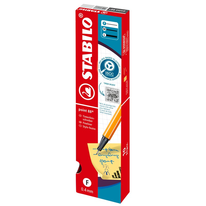 Fineliner - STABILO point 88 - Pack of 10 -
