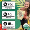 EarthChimp Organic Vegan Protein Powder - 52 Servings, 64 Oz