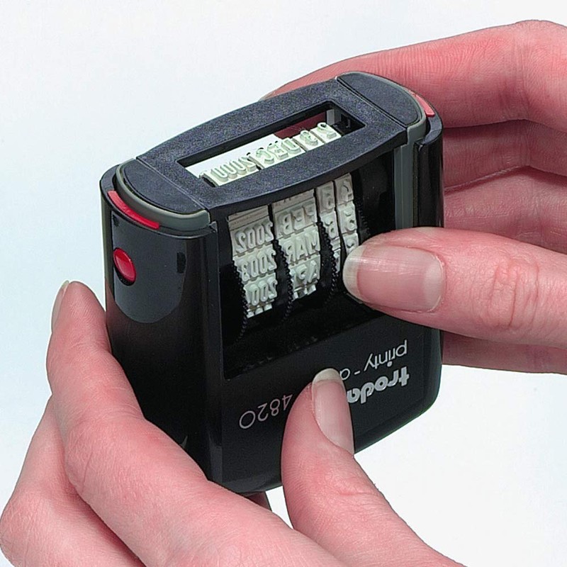 Trodat Printy 4820 STAMP, ISO Option, 4 mm, black