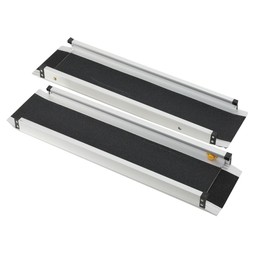 2pcs Telescopic Wheelchair Ramps Portable Threshold Ramp for Home