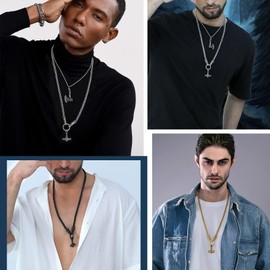 Mens Mjolnir Gold Necklace Thor Hammer Pendant Hip Hop Viking Jewelry Thick Chunky Cool Chains