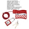 Cable Lock, Complete Kit Multi Purpose Universal Flexible 2m Length
