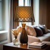 Medium Square Lamp Shades, ALUCSET Metal Lampshade with Pattern of
