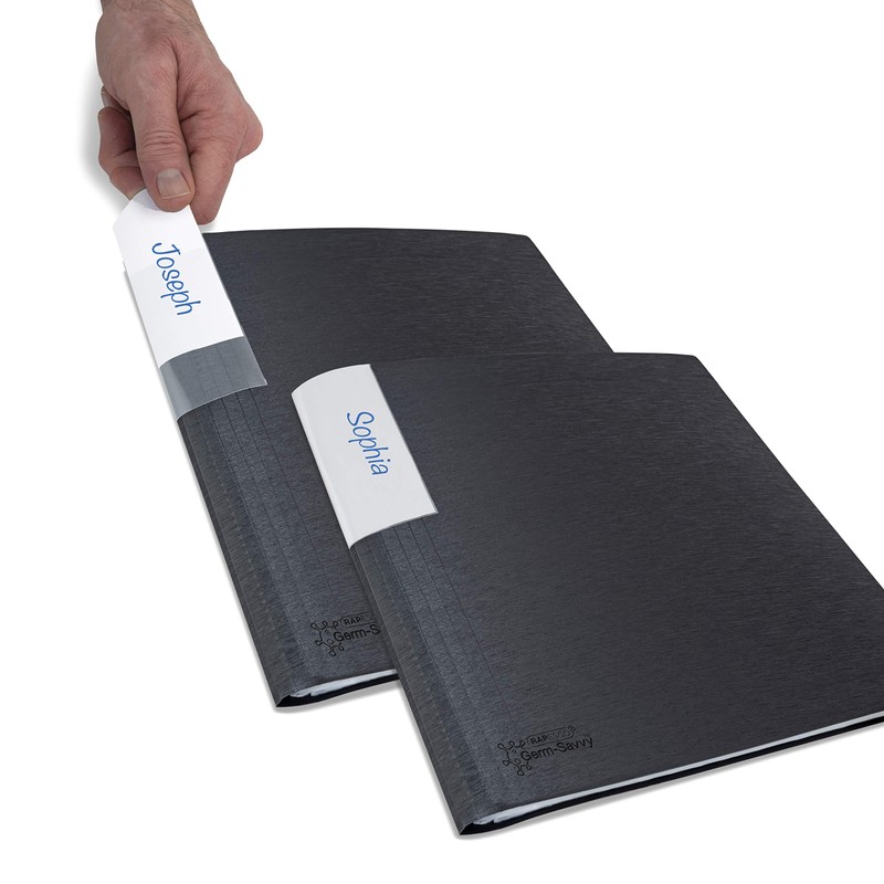 Rapesco 1645 Germ-Savvy Antibacterial A4 Presentation Folder with 100 Files
