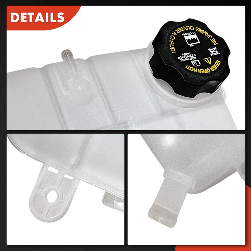 A-Premium Engine Coolant Overflow Recovery Reservoir Tank [with Cap] Compatible
