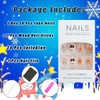 Christmas Snowman Press on Nails Gingerbread Man False Nails Short