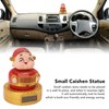 Cai Shen Statue Solar Power Shaking Head Vivid Decorative Chinese