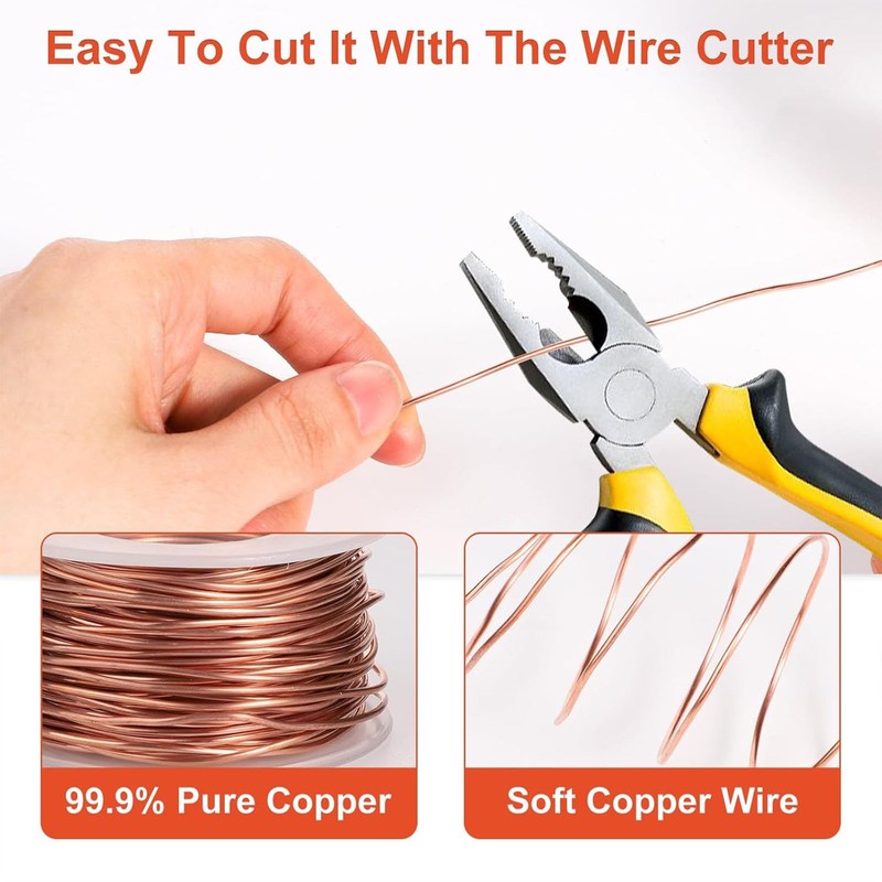 1 Piece Copper Wire 20 Metres (16 Gauge) Pure Bare