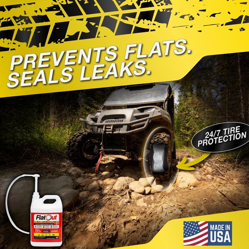 Flat Out Tire Sealant Sportsman Formula - Prevent Flat Tires