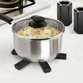 Aswalling Pot Mat Dish Placemat Coaster Folding Heat Insulation High Temperature Pots and Pans Kitchen Gadgets Easy to Use