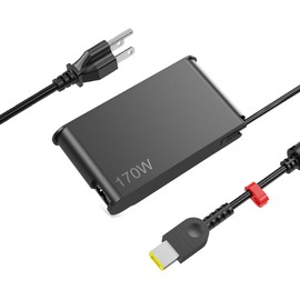 170W ThinkPad Charger fit for Lenovo ThinkPad P50 P51 P52 P53 P70 P71 P73 W540 W541 T540P P15 P17 P15v P15g T15g T15p P1 X1 Gen 1 2 3 4 ADL170SCC3A Gaming Laptop Power Adapter