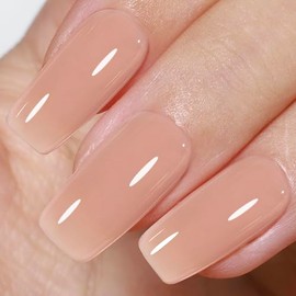 Beetles Jelly Gel Nail Polish,1 Pcs Translucent Color Neutral Gel 15 ml Mocha Mouse Cake Gel Polish Soak Off LED Nail Lamp Gel Polish Nail Art DIY