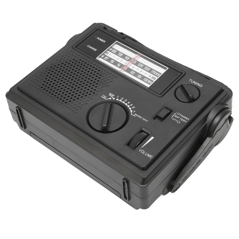 Crank Radio Portable FM AM WB Band Multi Powered Emergency