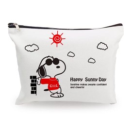 Snoopy Pouch, Women's Cosmetic Pouch, Mini Pouch, Functional, Large Capacity, Lightweight, Business Trips, Travel Pouch, Snoopy07