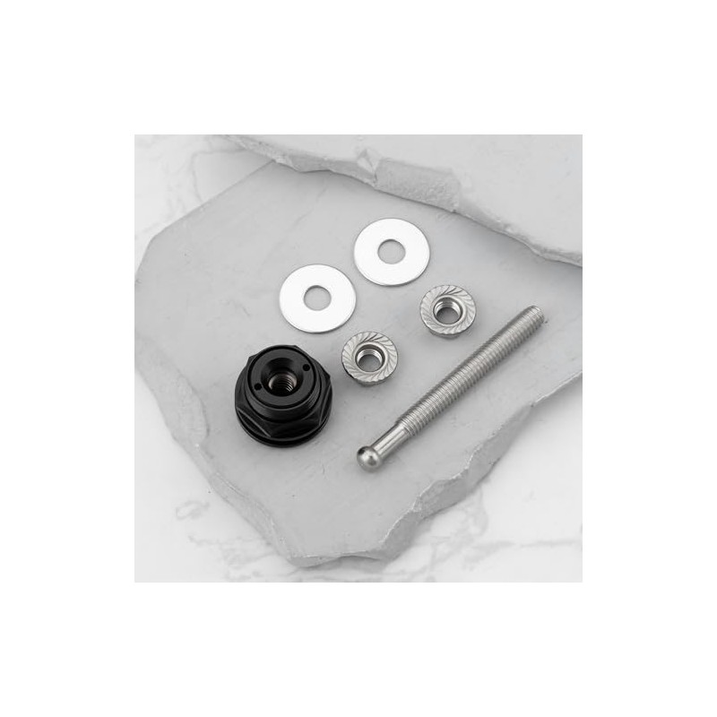 2pcs 22mm Motorcycle Side Cover Push Button Release M6 Compatible