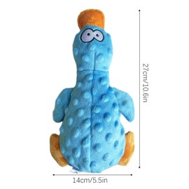 MUNSKT 1PCS Upgraded Goose Indestructible Dog Toys for Aggressive Chewers Small Medium Large Breed, Crinkle Squeaky Dog Toys Plush Dog Toy Puppy Chew Toys for Teething, Duck Interactive Dog Puppy Toys